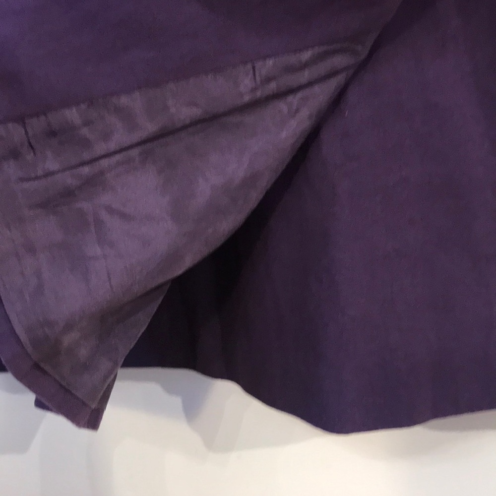 BCBGMaxAzria | Violet and Cream Colour Block Dress - Picture 7 of 9